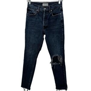 We The Free Stella Distressed Button Fly Skinny Jeans | Size 27